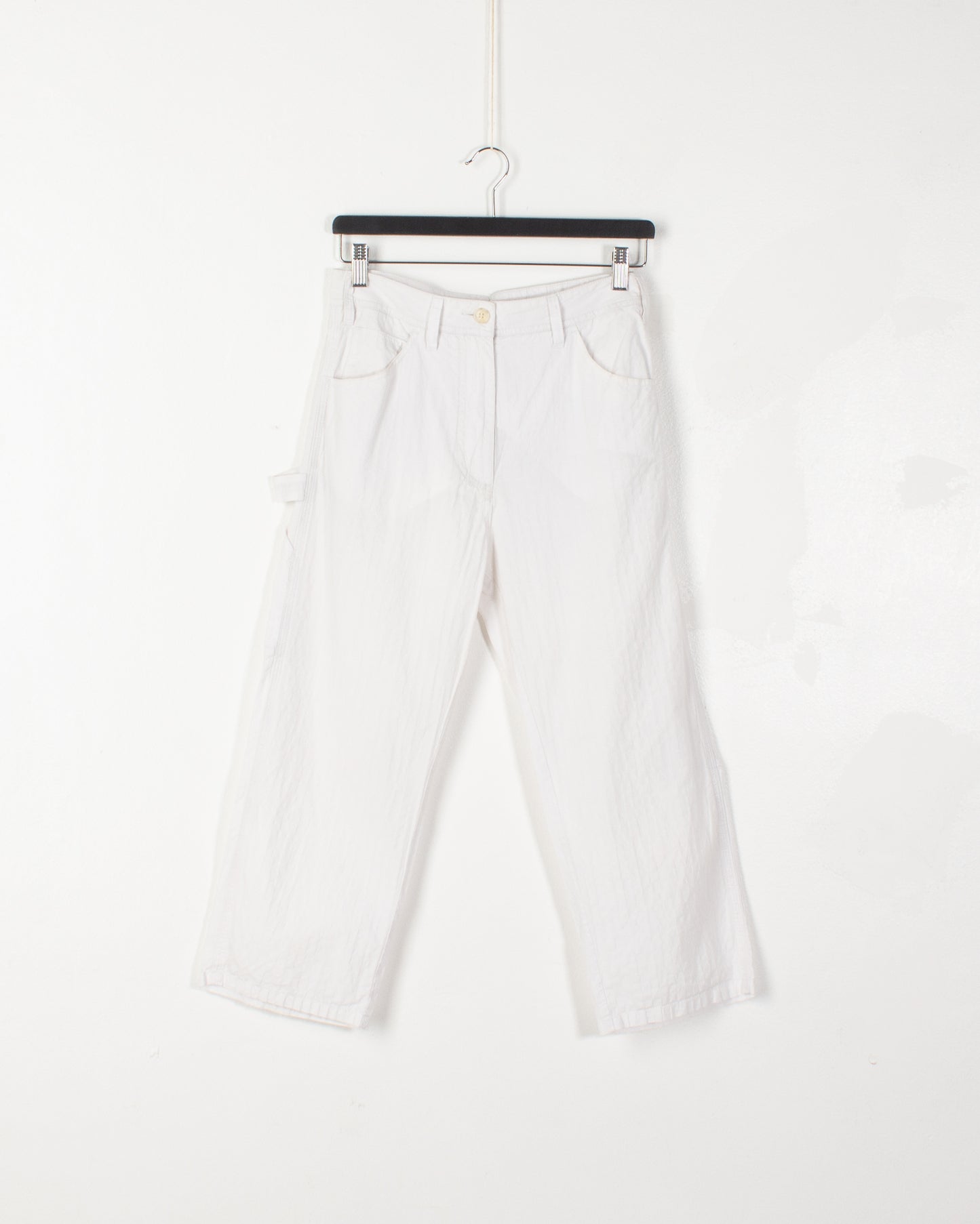 Margiela MM6 White Double Fabric Trousers