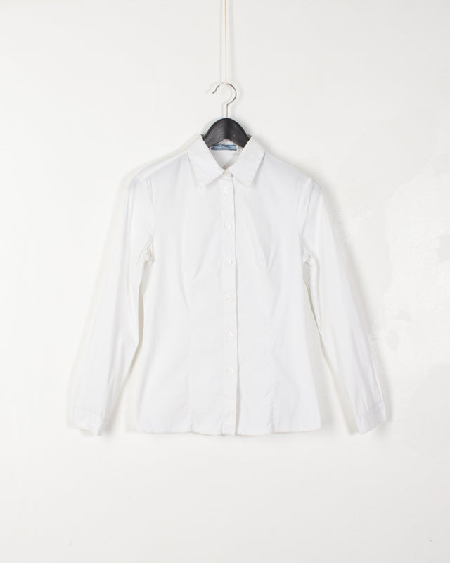 Prada White Cotton Shirt