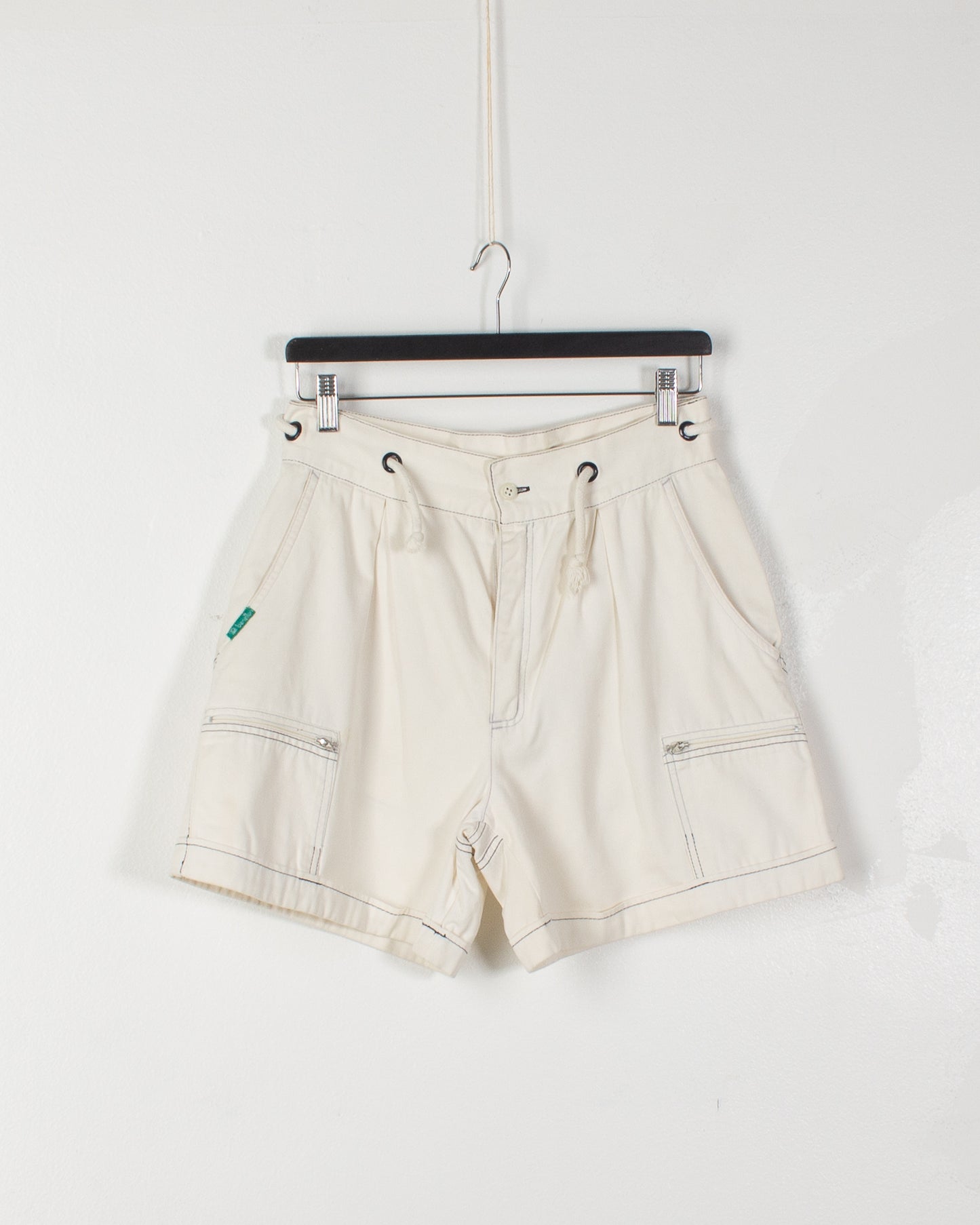 Benetton White Technical Shorts