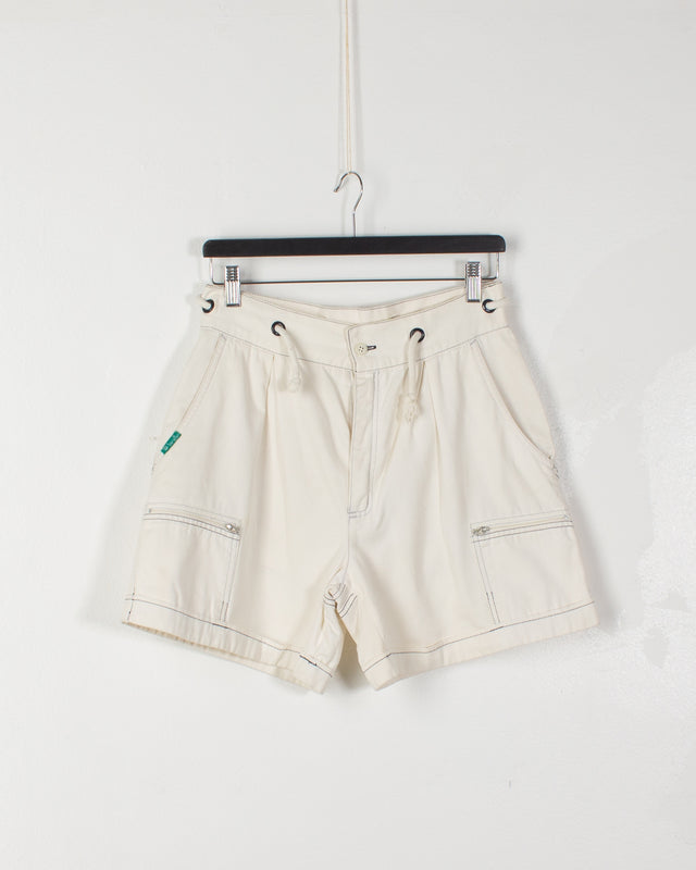 Benetton White Technical Shorts