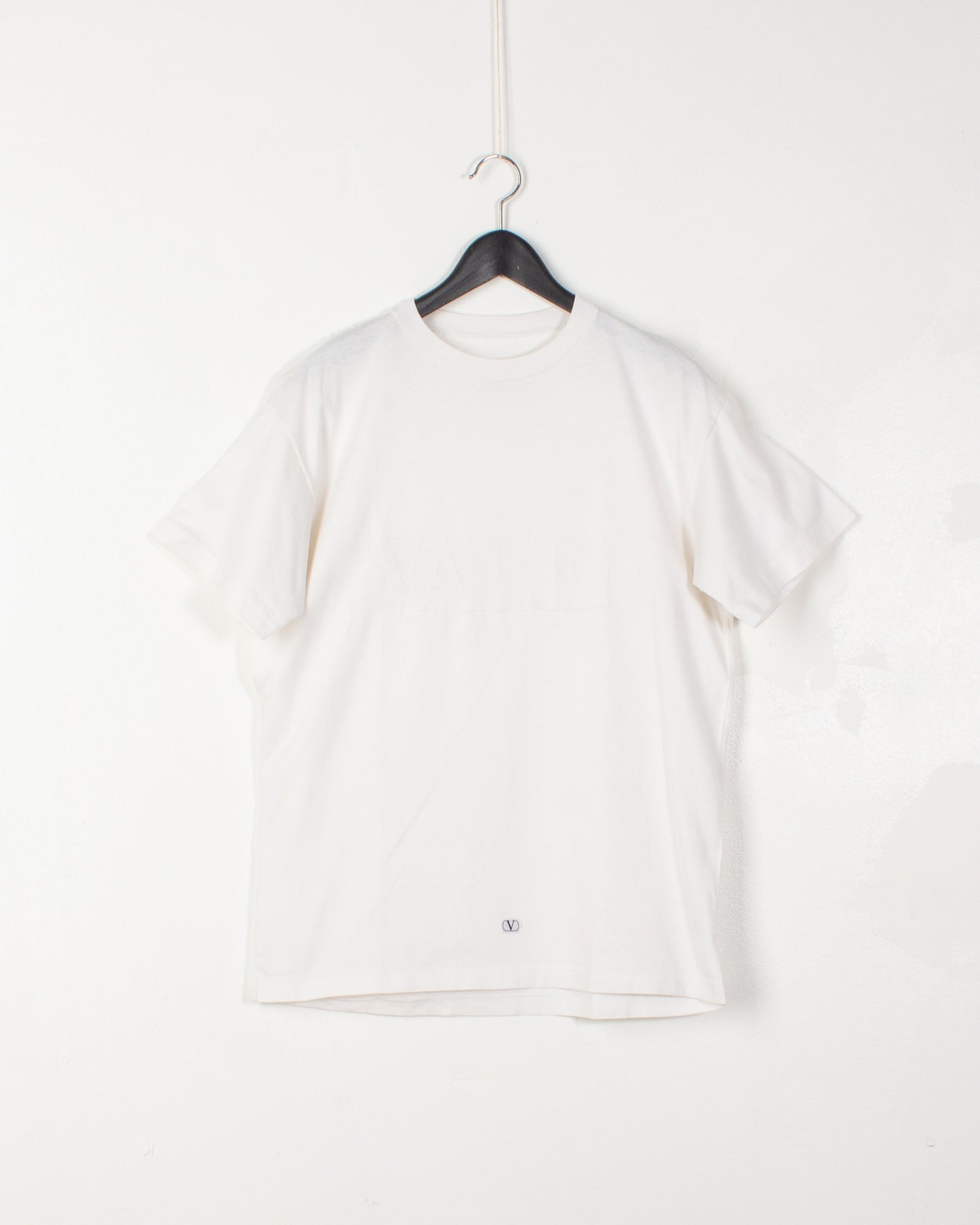Valentino White Cotton Embroidered Tee