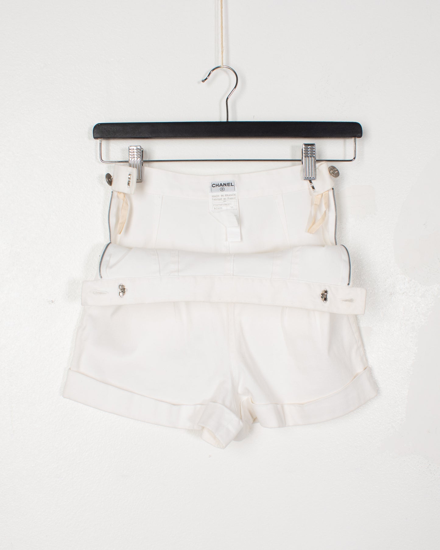 Chanel White Shorts