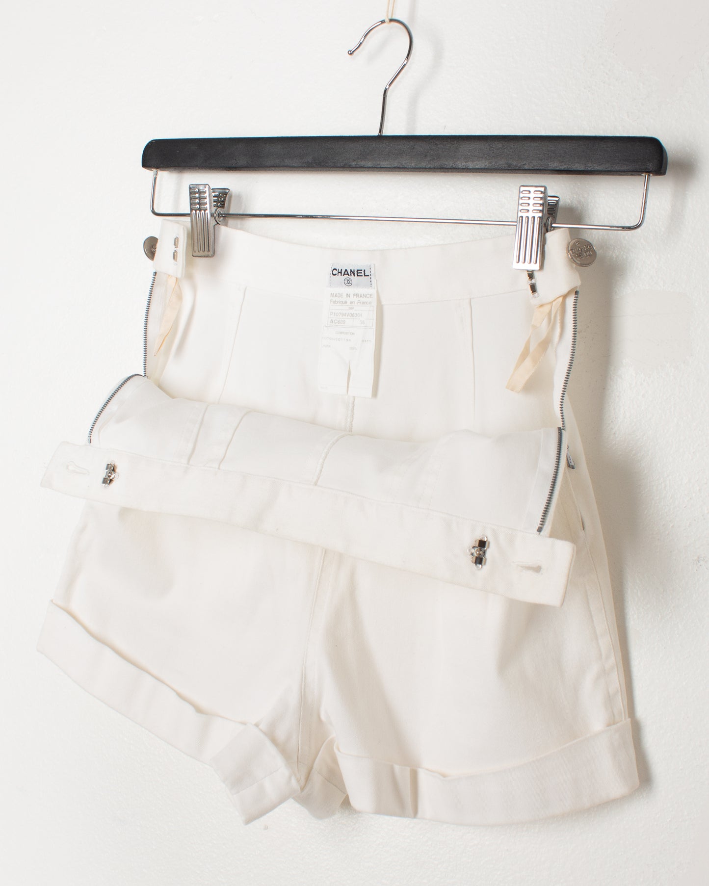 Chanel White Shorts