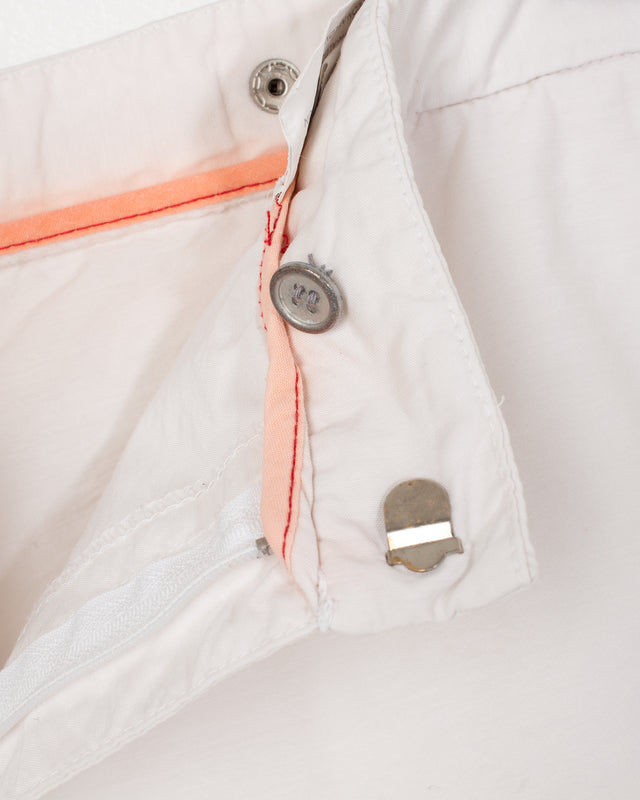 Prada White Cotton Nylon Bermuda