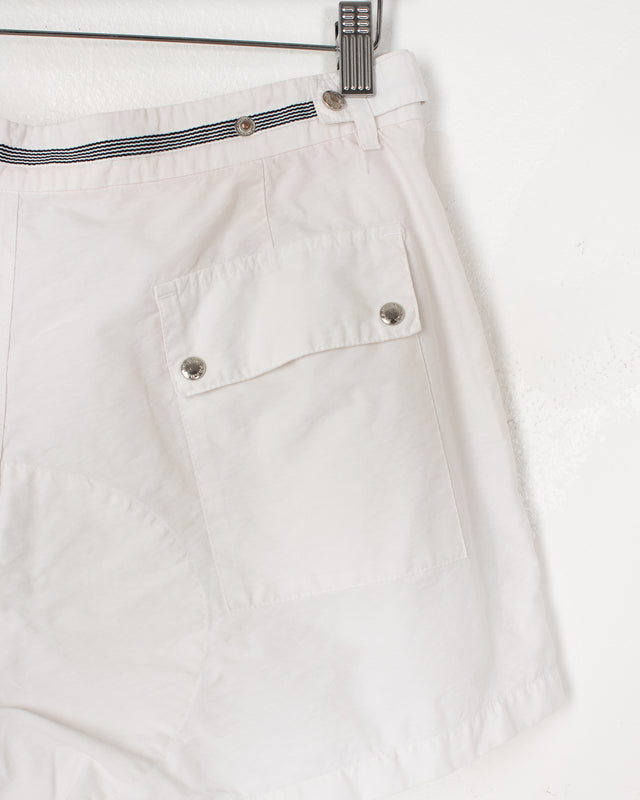 Prada White Cotton Nylon Bermuda