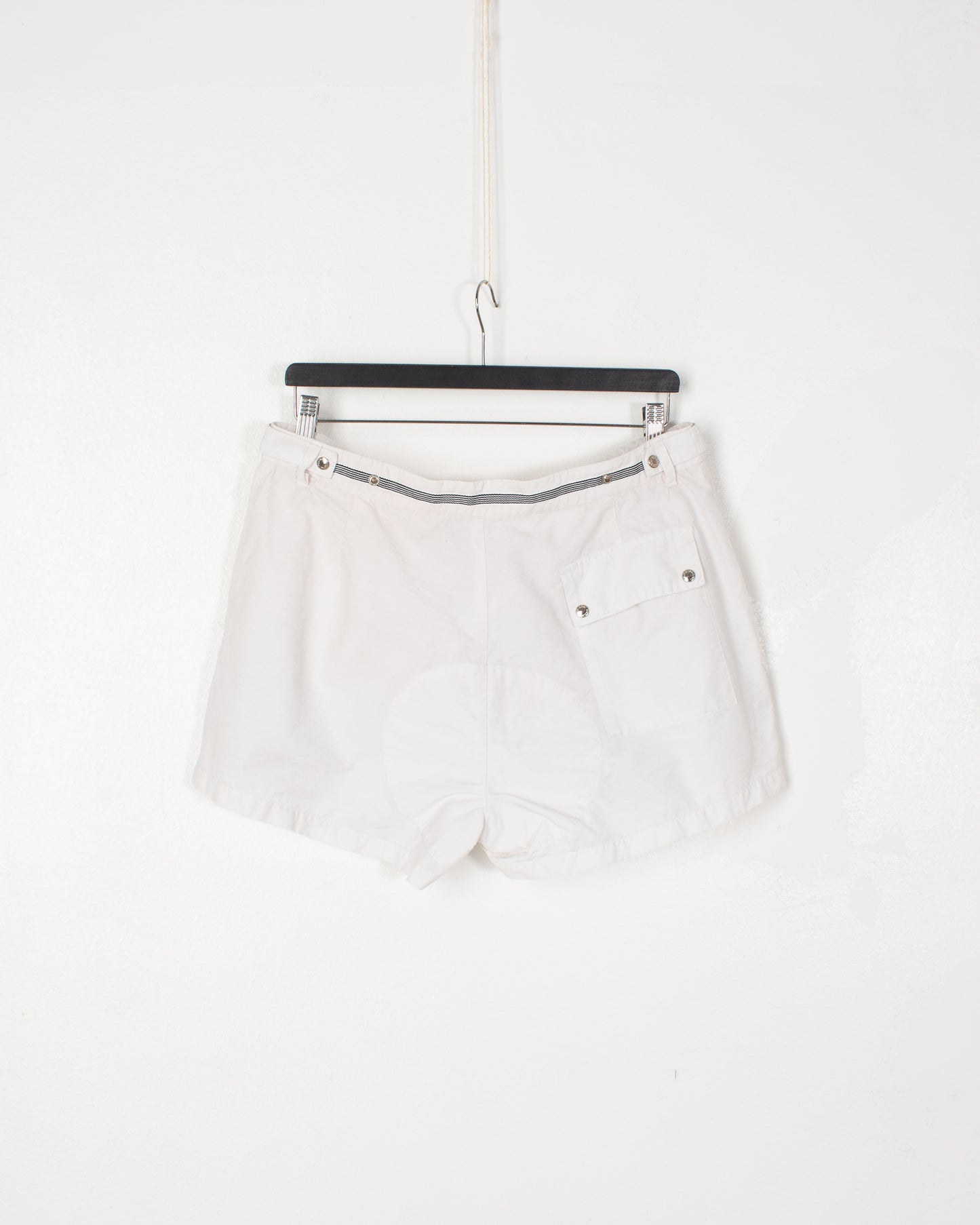 Prada White Cotton Nylon Bermuda