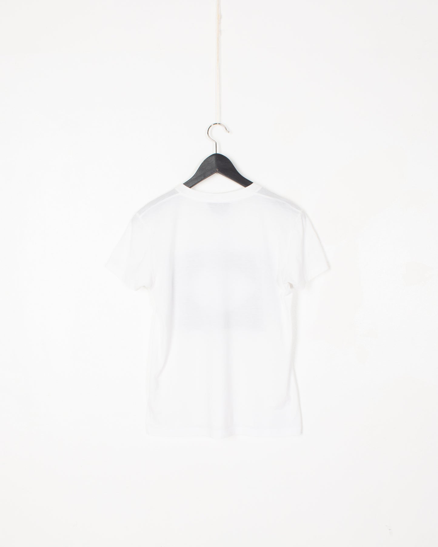 YSL White Cotton Printed Tee