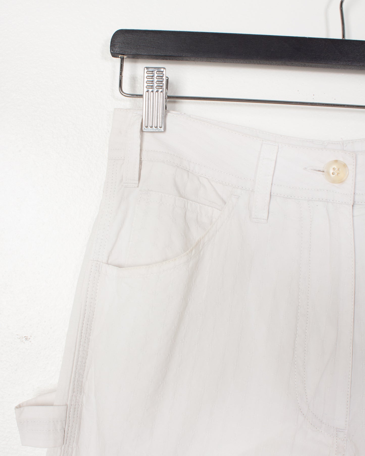 Margiela MM6 White Double Fabric Trousers
