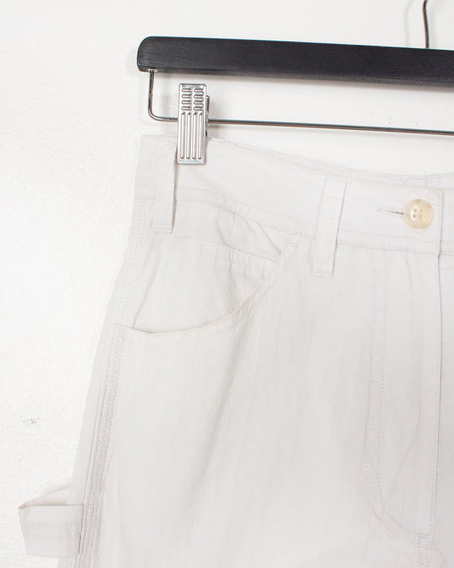 Margiela MM6 White Double Fabric Trousers