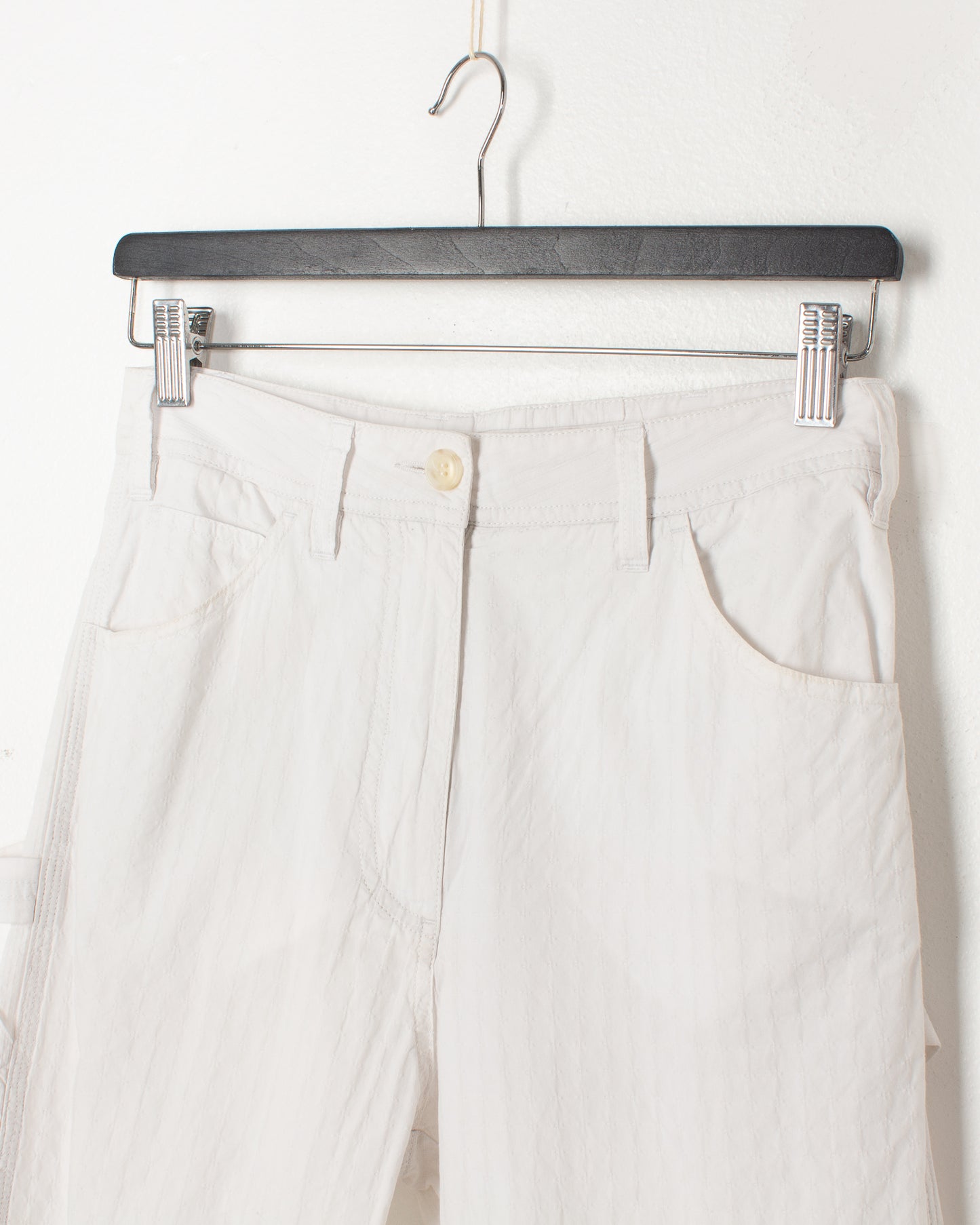 Margiela MM6 White Double Fabric Trousers