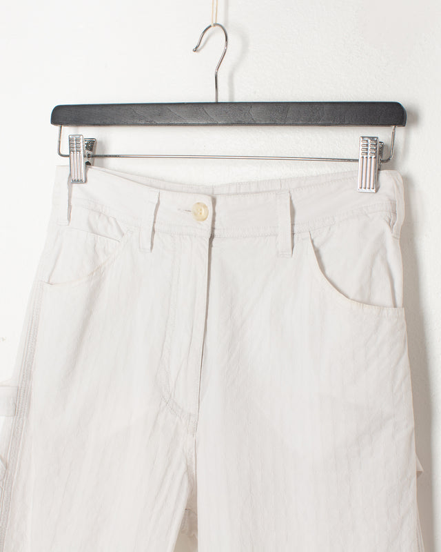 Margiela MM6 White Double Fabric Trousers
