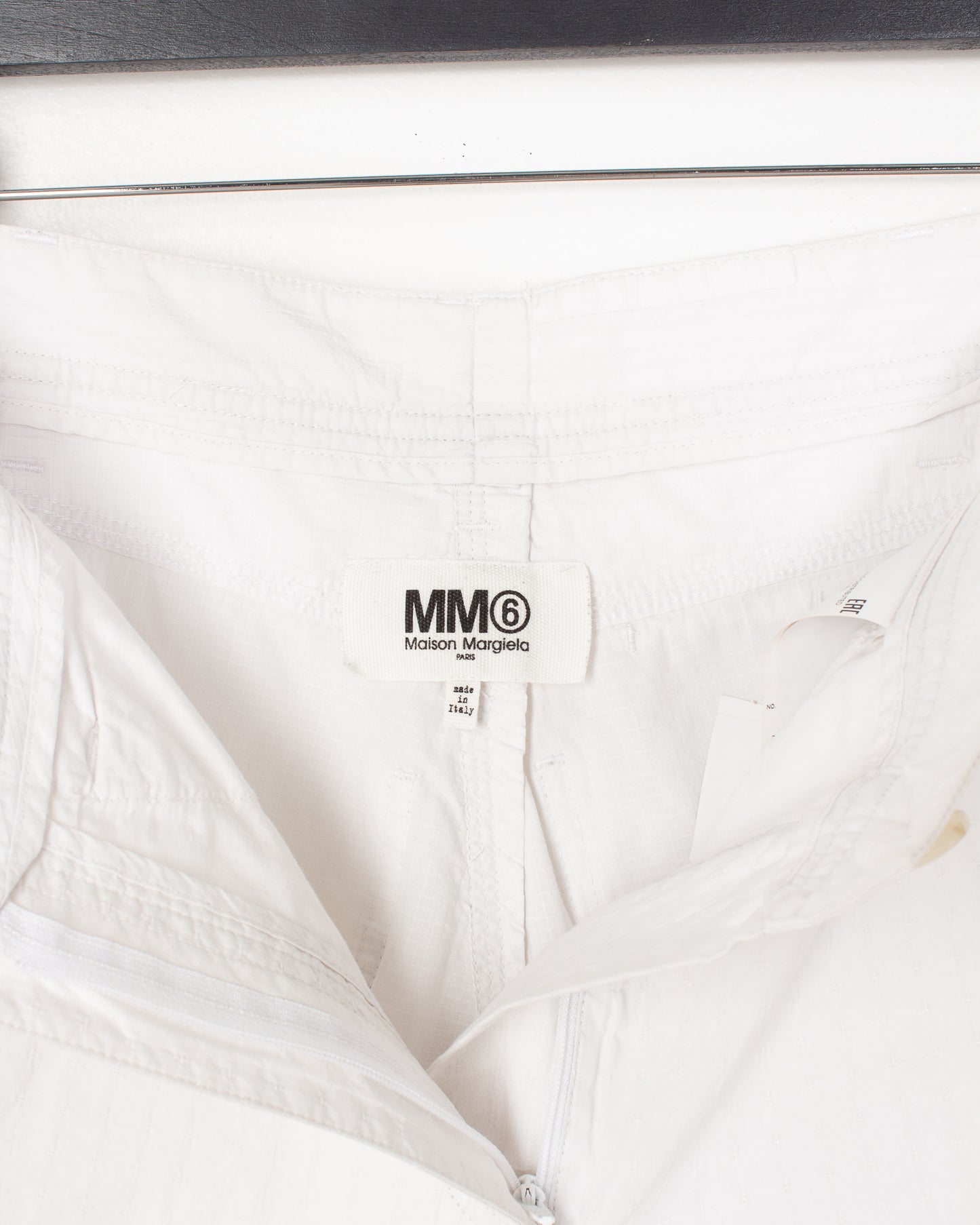 Margiela MM6 White Double Fabric Trousers