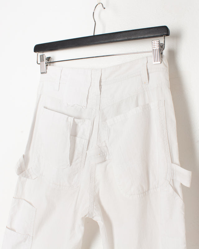 Margiela MM6 White Double Fabric Trousers