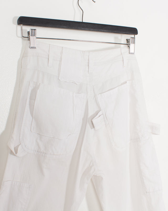 Margiela MM6 White Double Fabric Trousers