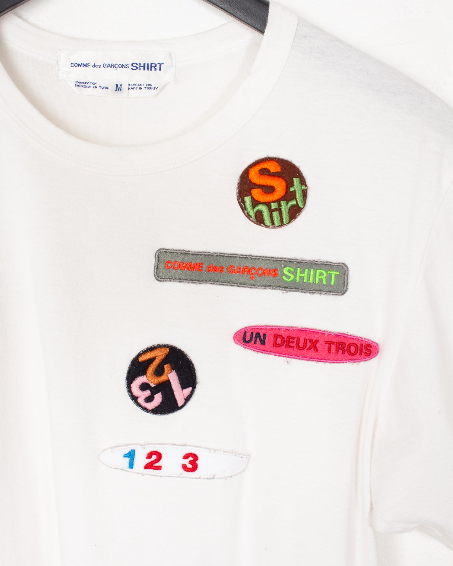Comme des Garcons White Patches Tee