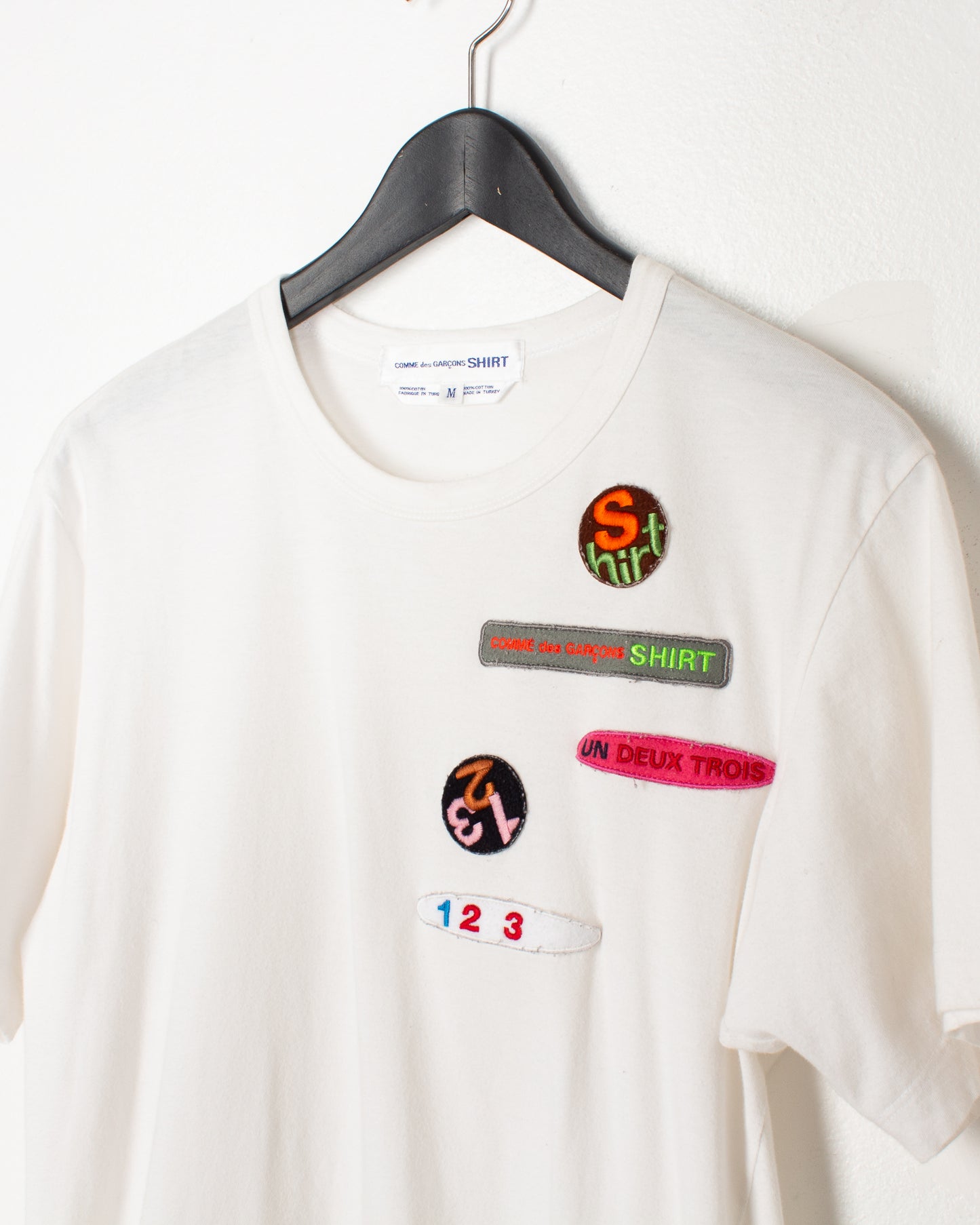 Comme des Garcons White Patches Tee