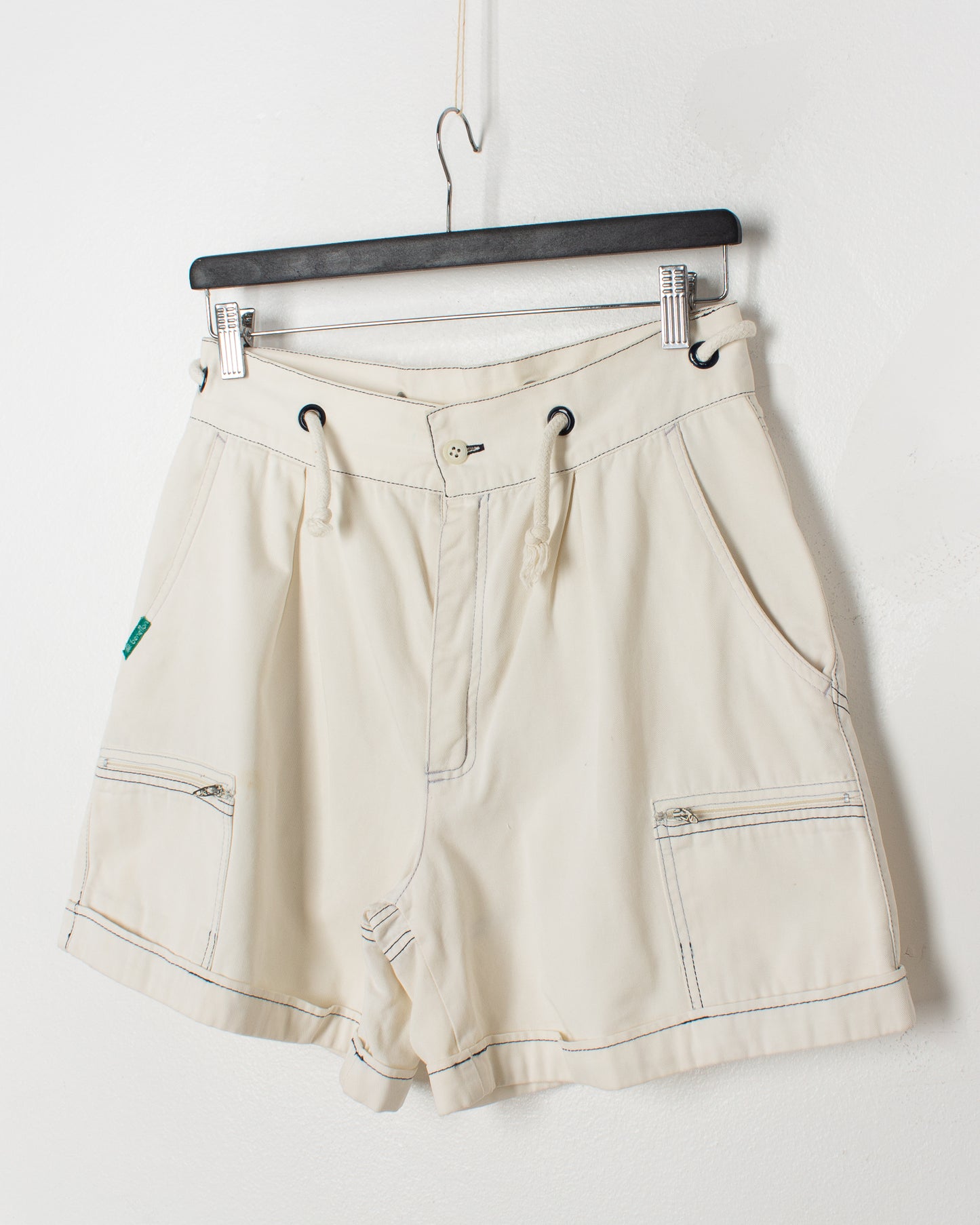 Benetton White Technical Shorts
