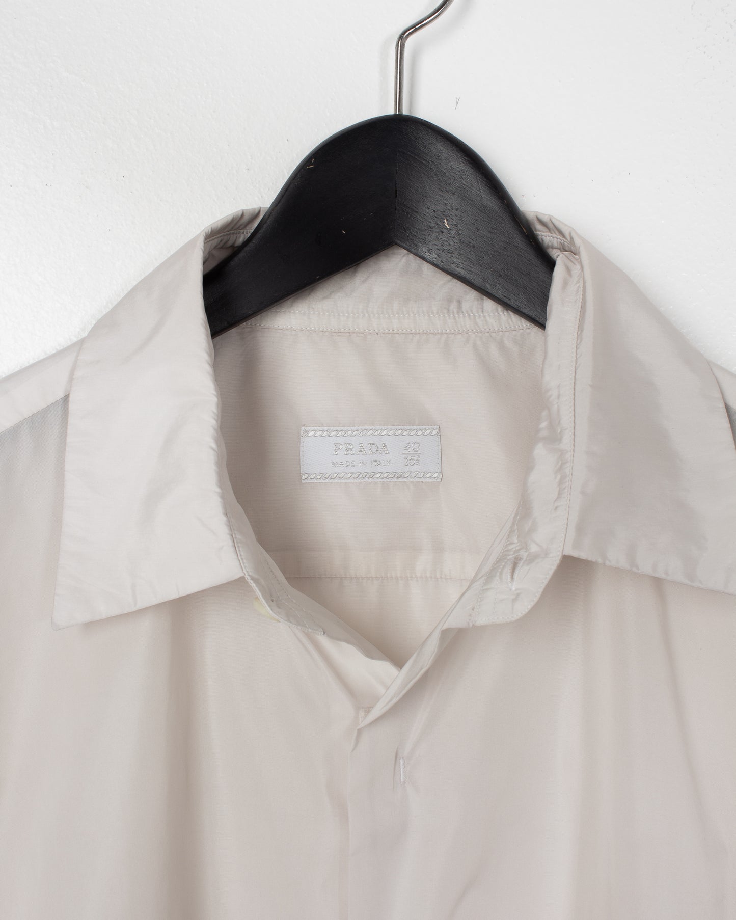 Prada Ice Grey Nylon Shirt