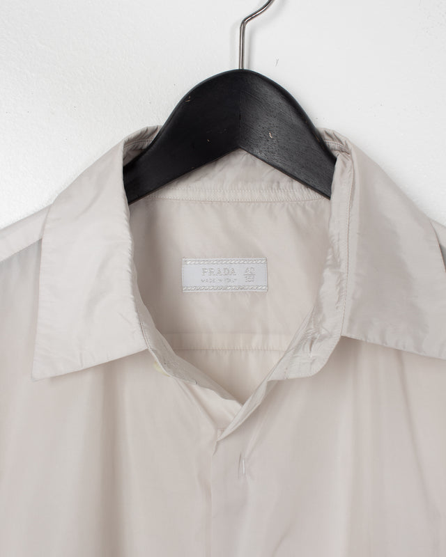 Prada Ice Grey Nylon Shirt