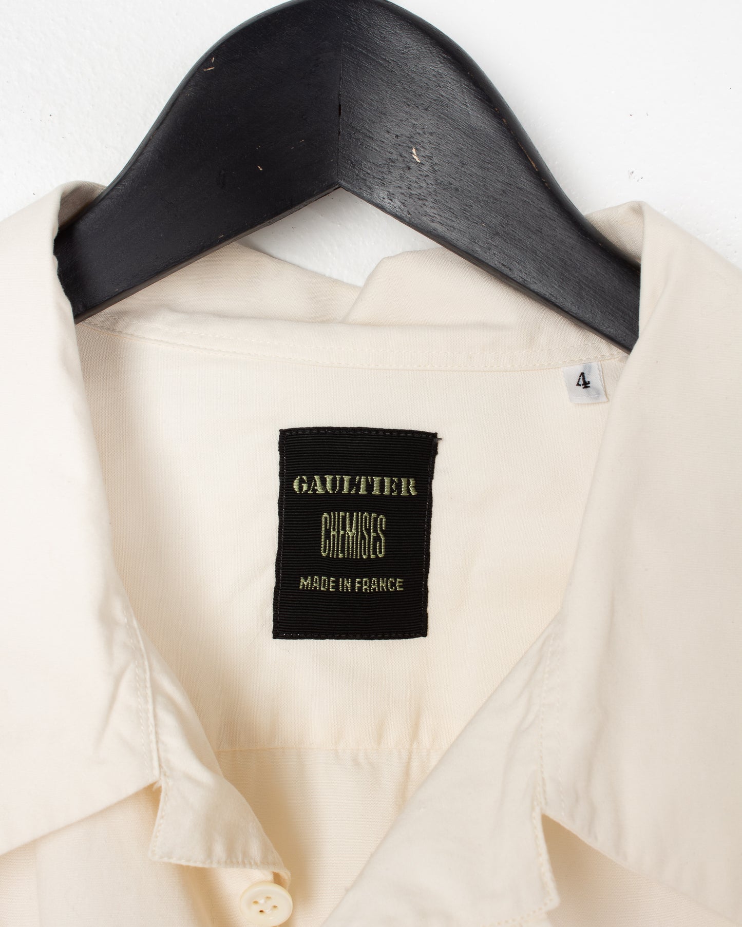 Jean Paul Gaultier Off White Cotton Shirt