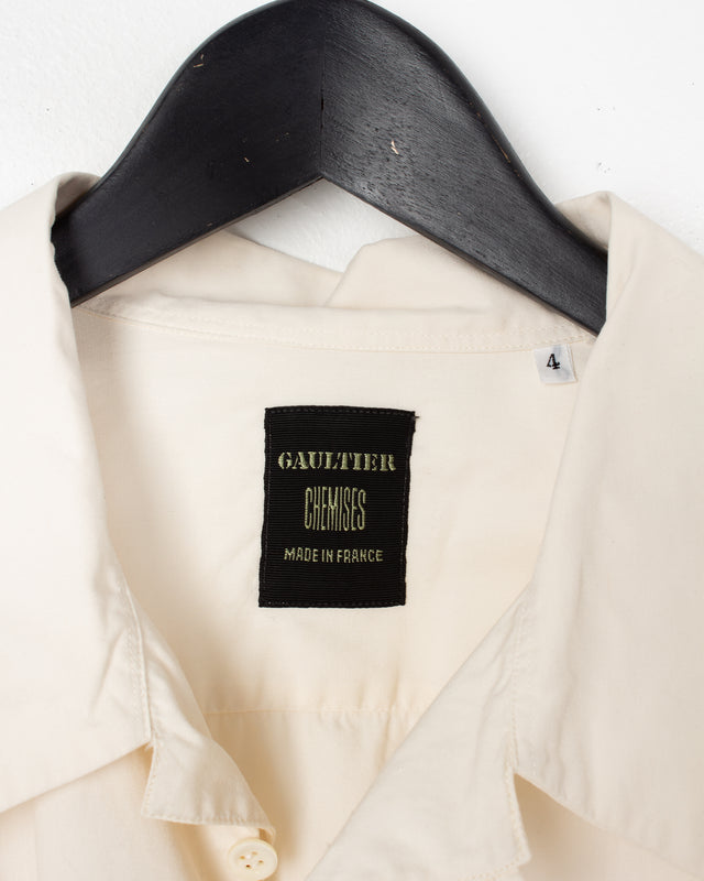 Jean Paul Gaultier Off White Cotton Shirt