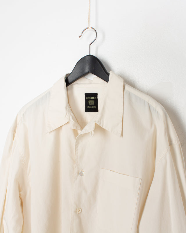 Jean Paul Gaultier Off White Cotton Shirt
