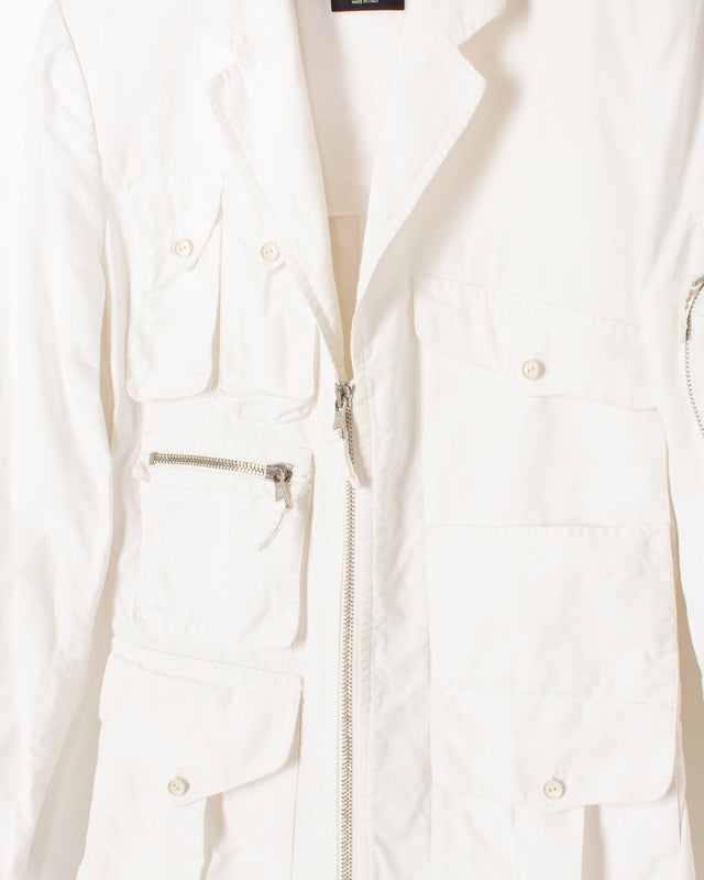 Jean Paul Gaultier White Cotton Pocket Jacket