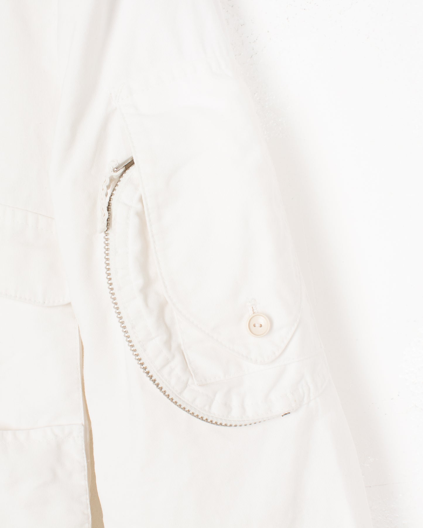 Jean Paul Gaultier White Cotton Pocket Jacket