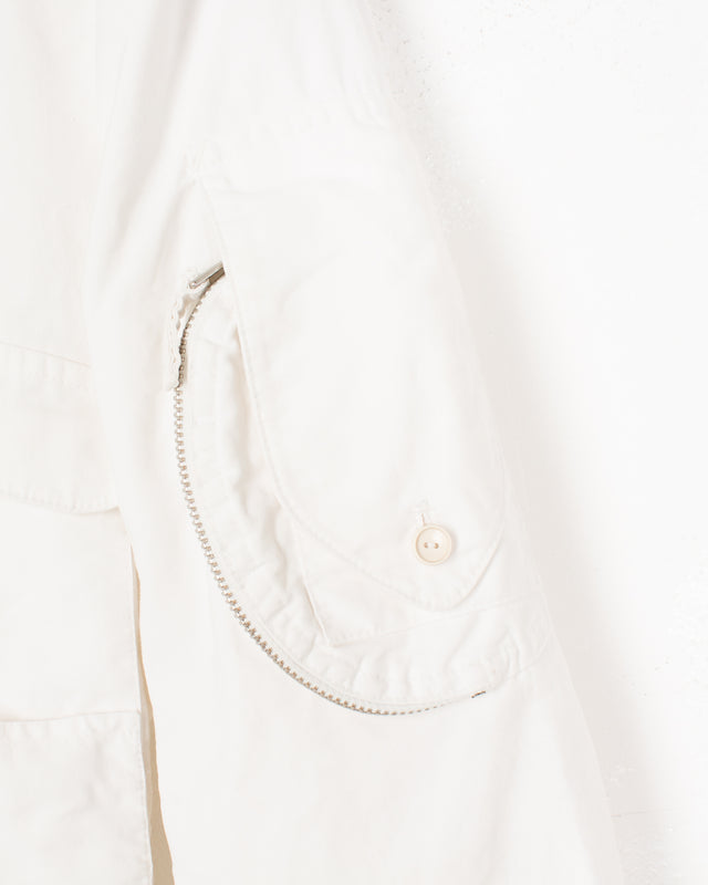 Jean Paul Gaultier White Cotton Pocket Jacket