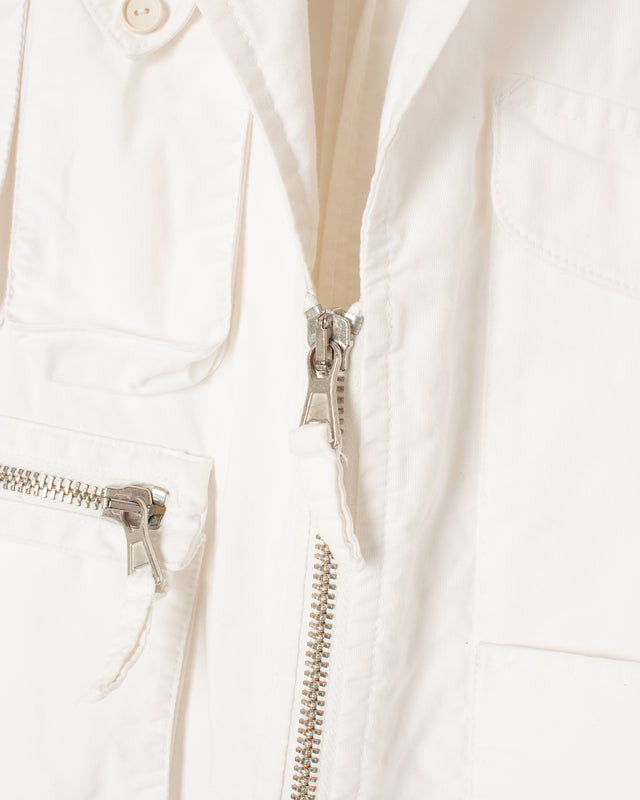 Jean Paul Gaultier White Cotton Pocket Jacket