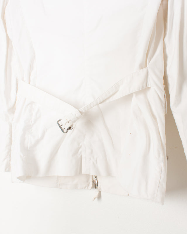 Jean Paul Gaultier White Cotton Pocket Jacket