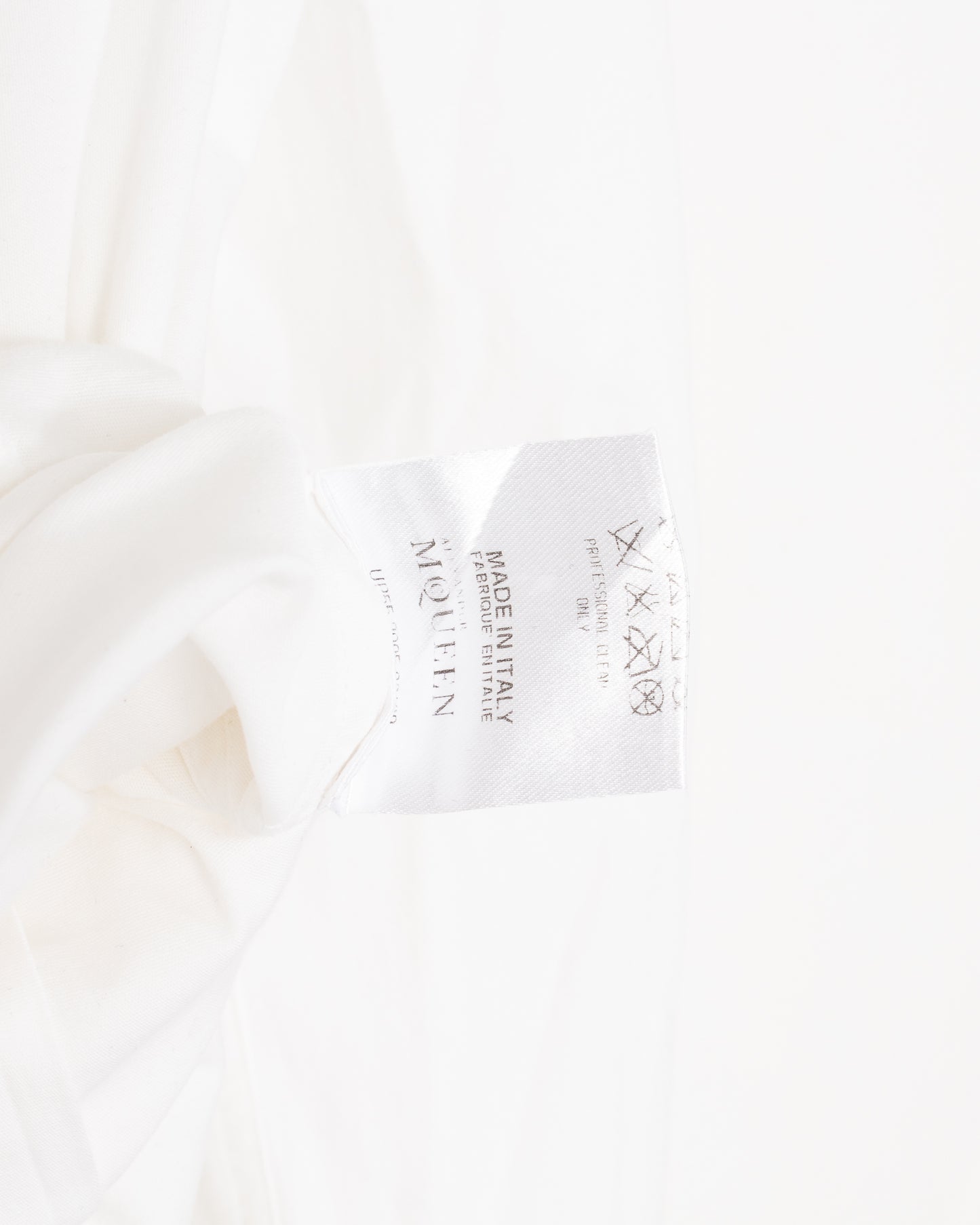 Alexandre McQueen White Cotton Frills Shirt