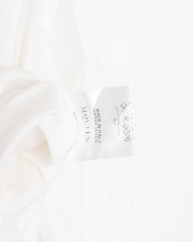 Alexandre McQueen White Cotton Frills Shirt