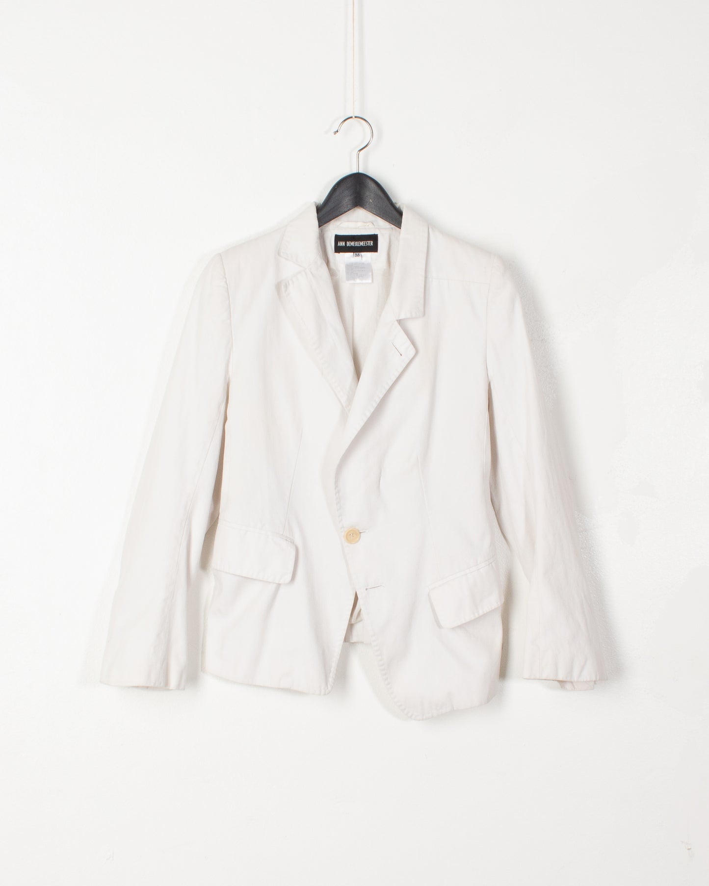 Ann Demeulemeester White HTC Asymmetrical Blazer