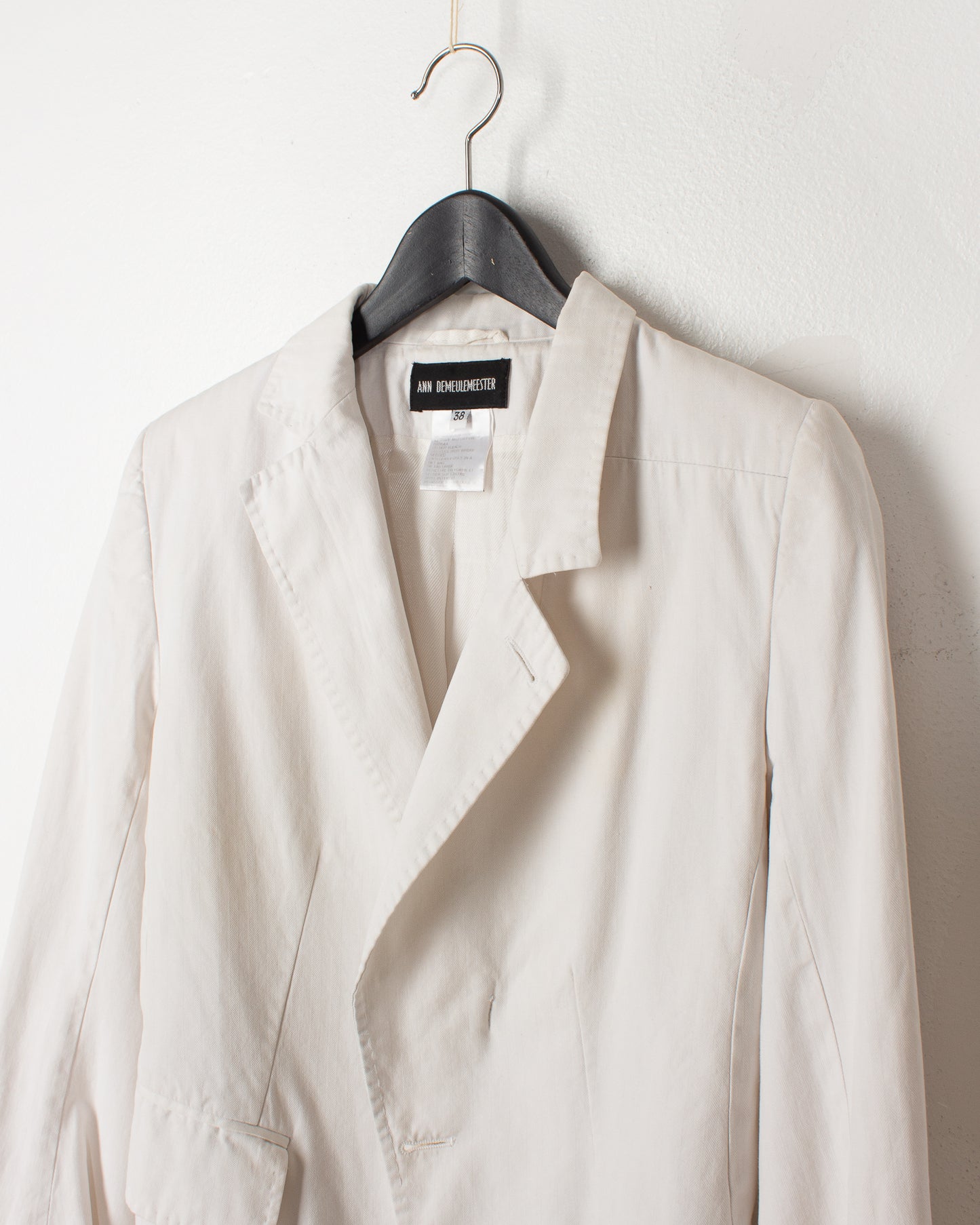 Ann Demeulemeester White HTC Asymmetrical Blazer