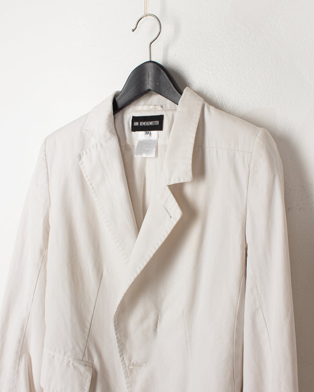 Ann Demeulemeester White HTC Asymmetrical Blazer