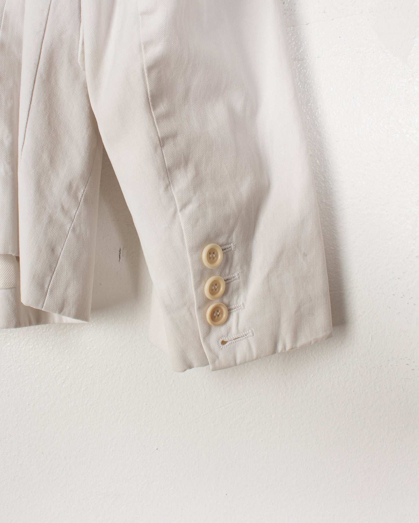 Ann Demeulemeester White HTC Asymmetrical Blazer