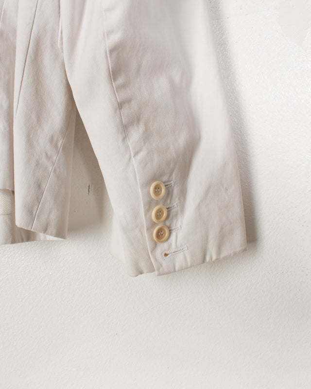 Ann Demeulemeester White HTC Asymmetrical Blazer