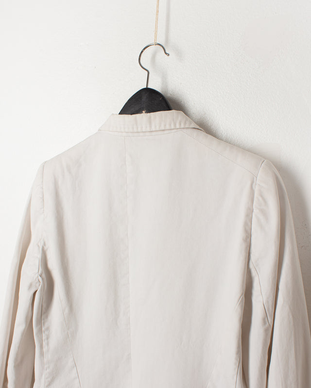 Ann Demeulemeester White HTC Asymmetrical Blazer
