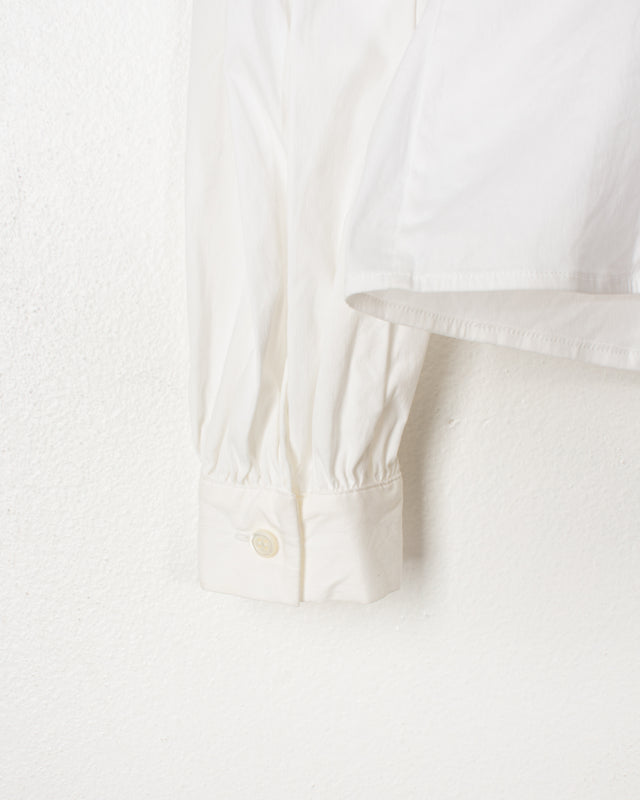 Prada White Cotton Embossed Shirt