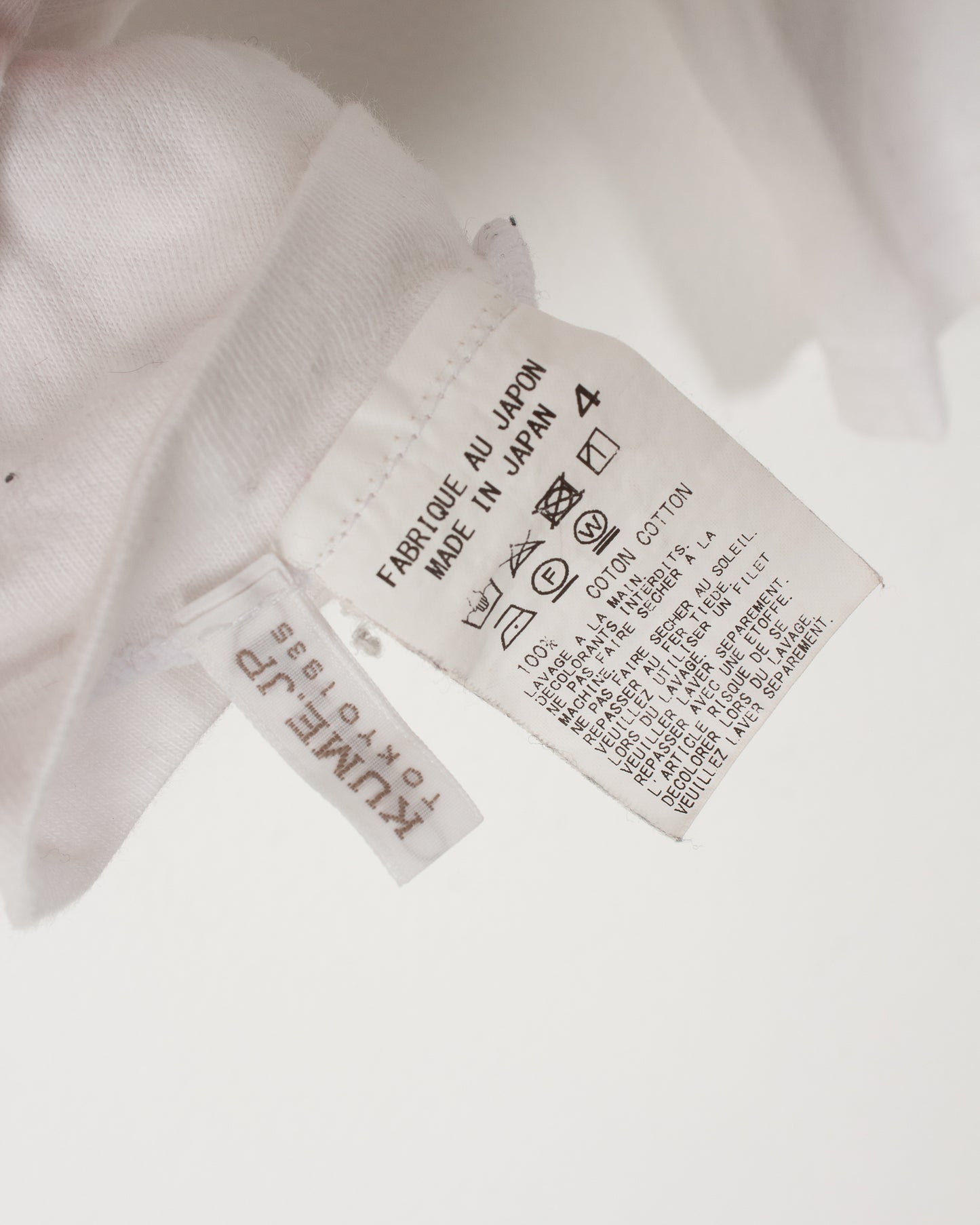 Yamamoto S'TYLE White Cotton Printed Tee