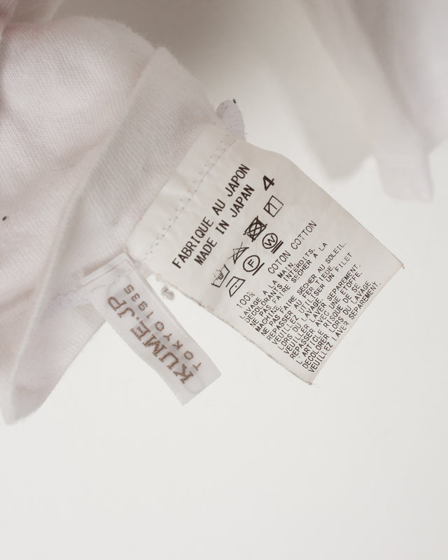 Yamamoto S'TYLE White Cotton Printed Tee