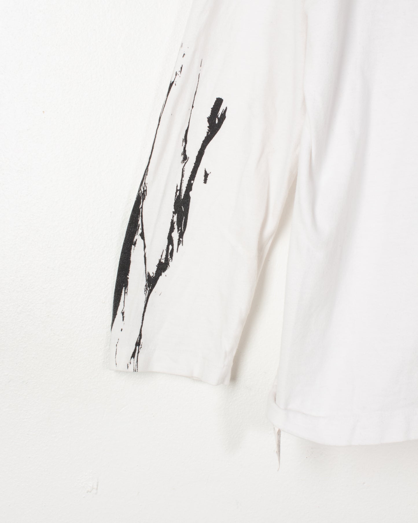 Yamamoto S'TYLE White Cotton Printed Tee