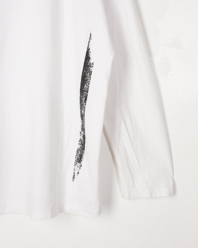 Yamamoto S'TYLE White Cotton Printed Tee