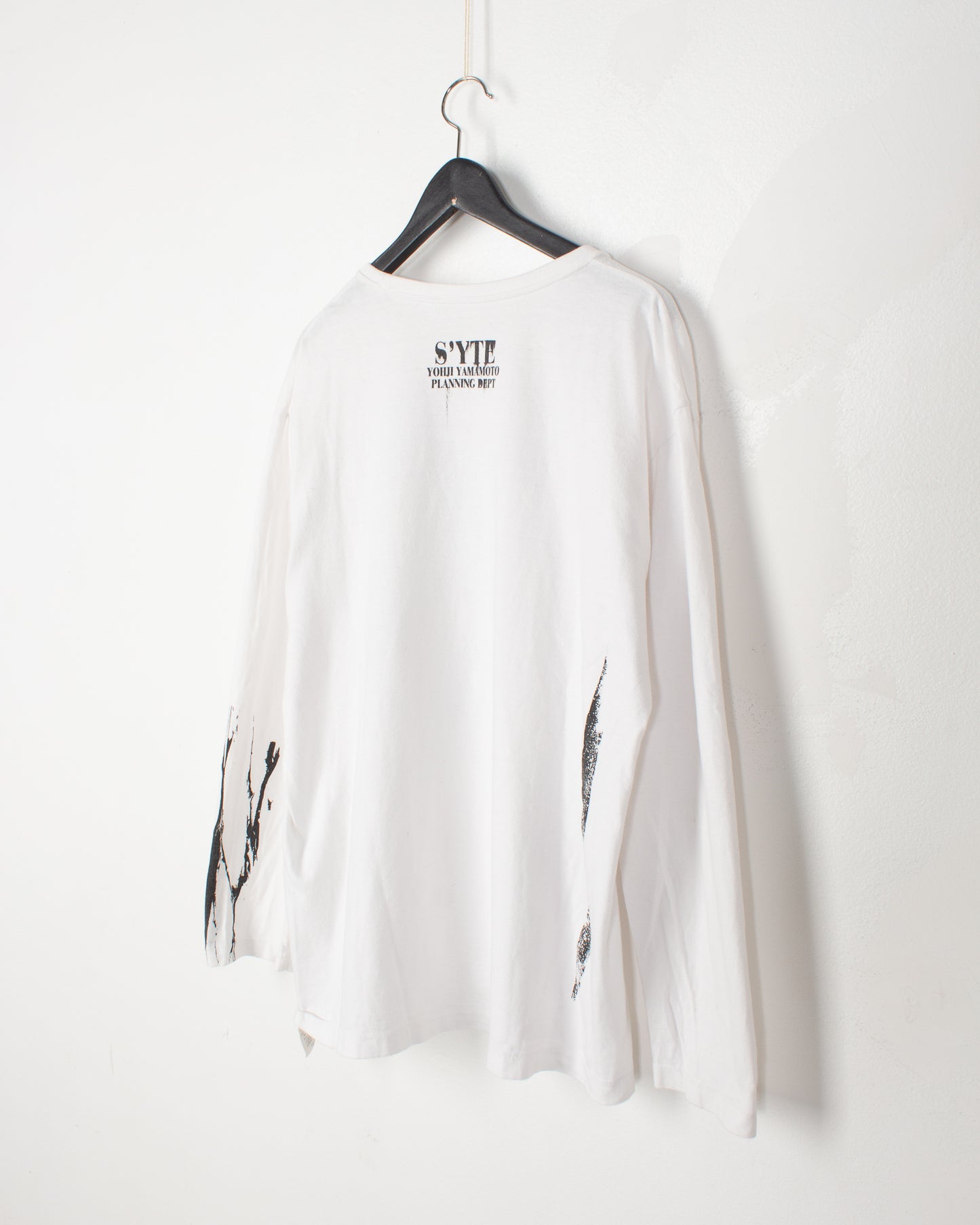Yamamoto S'TYLE White Cotton Printed Tee