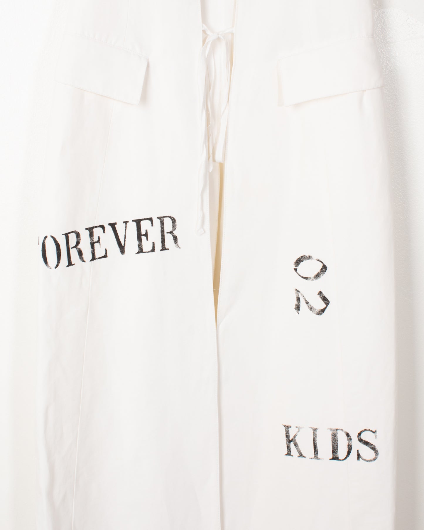 Ann Demeulemeester Forever Kids 02 White Cotton Tunic