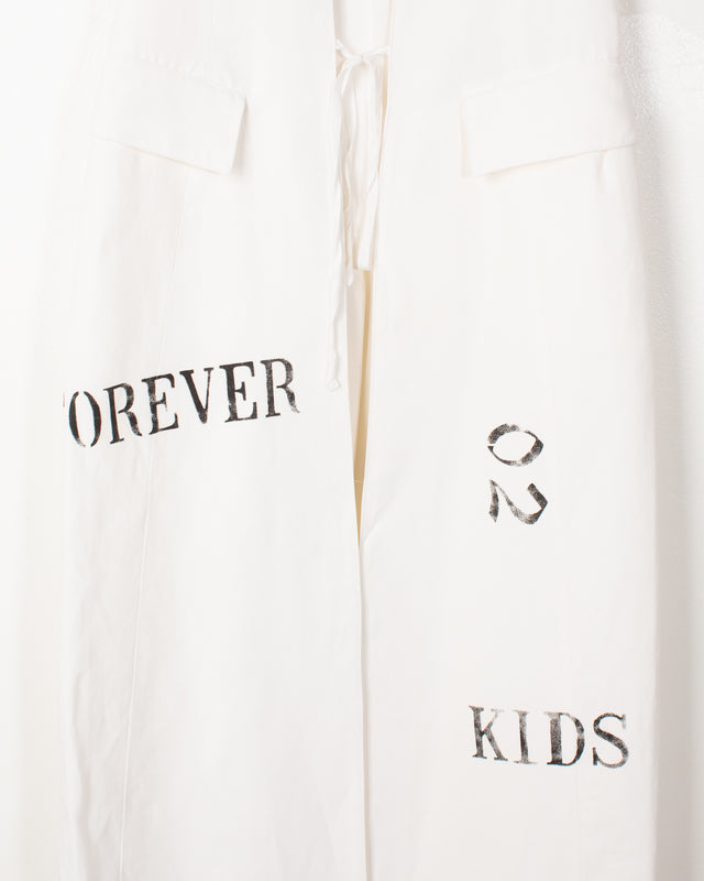 Ann Demeulemeester Forever Kids 02 White Cotton Tunic