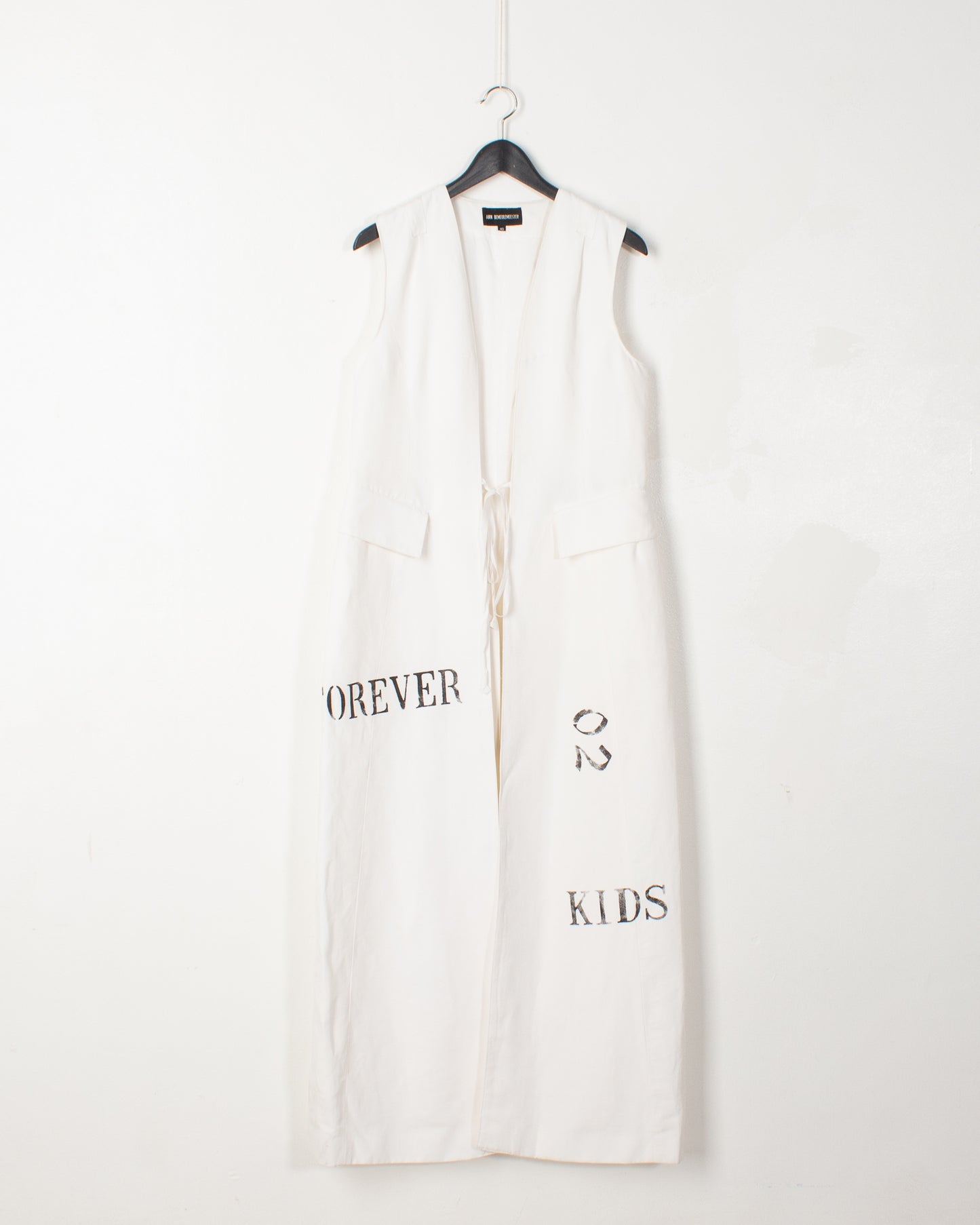Ann Demeulemeester Forever Kids 02 White Cotton Tunic