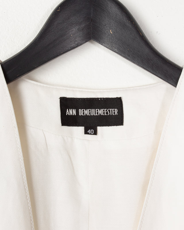 Ann Demeulemeester Forever Kids 02 White Cotton Tunic