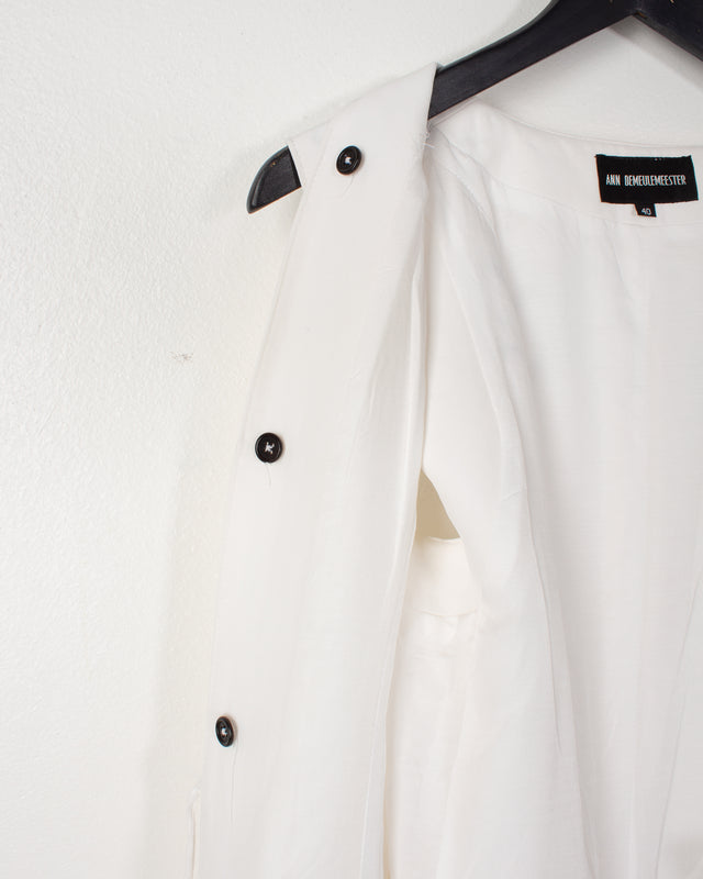 Ann Demeulemeester Forever Kids 02 White Cotton Tunic